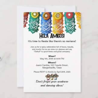 Cinco de Mayo Fiesta Kleurrijke Banners Kaart