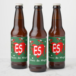 Cinco de mayo, fiesta mexican, gepersonaliseerd bier etiket