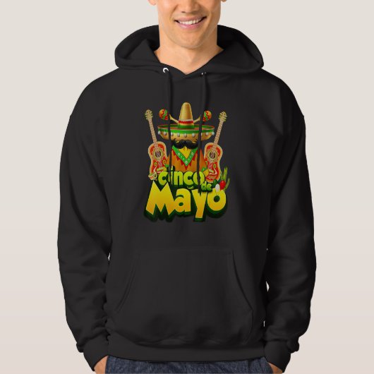 Cinco De Mayo Fiesta Mexican Mexico 5 de Mayo Hoodie (Voorkant)