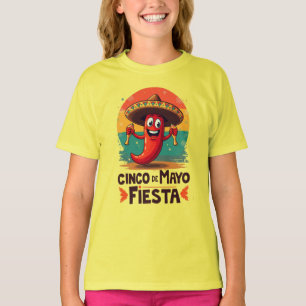 Cinco de Mayo Fiesta – pittig en leuk Mexicaans fe T-shirt