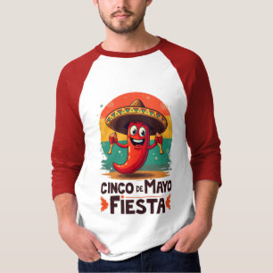 Cinco de Mayo Fiesta – pittig en leuk Mexicaans fe T-shirt