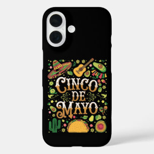 Cinco de Mayo Fiesta Schattigee partij iPhone 16 Hoesje