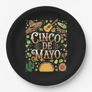 Cinco de Mayo Fiesta Schattigee partij Papieren Bordje