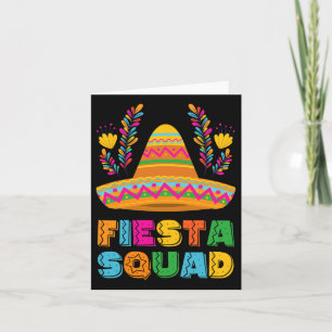 Cinco De Mayo Fiesta Squad Familie Matching Groep Kaart