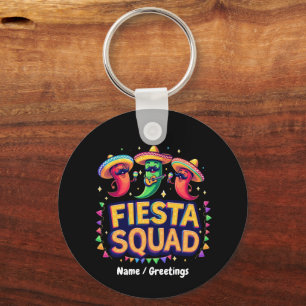 Cinco de Mayo Fiesta Squad Familie Mexicaans Feest Sleutelhanger