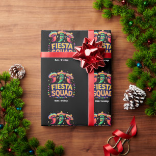 Cinco de Mayo Fiesta Squad Familie Mexicaanse Part Cadeaupapier