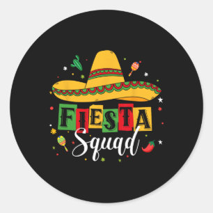 Cinco de Mayo Fiesta Squad Mexican Party Cinco de Ronde Sticker