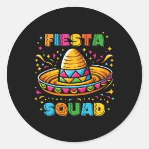 Cinco de Mayo Fiesta Squad Mexican Party Cinco de Ronde Sticker