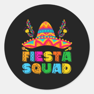 Cinco de Mayo Fiesta Squad Mexican Party Cinco de Ronde Sticker