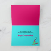 Cinco de Mayo, Flamenco Dancer Geïsoleerd op wit Kaart (Binnen)