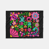 Cinco De Mayo Fleece Deken (Voorkant (Horizontaal))