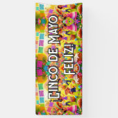 ¡Cinco de Mayo Fleliz! Spandoek (Verticaal)