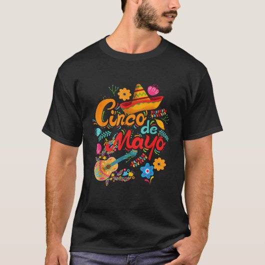 Cinco de Mayo funny Mexican fiesta 5 De Mayo  T-shirt (Voorkant)