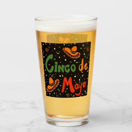 CINCO DE MAYO GLAS (Voorkant gevuld)