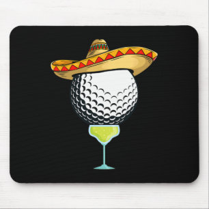 Cinco De Mayo Golf Ballen Met Sombrero En Margarit Muismat