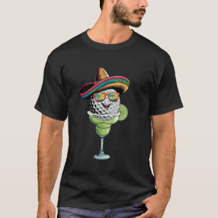 Cinco De Mayo Golfbal Met Sombrero Margarita Go T-shirt