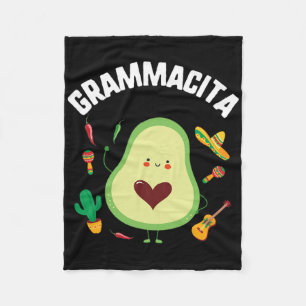 Cinco De Mayo Grammacita Guacamole Avocado Grandma Fleece Deken