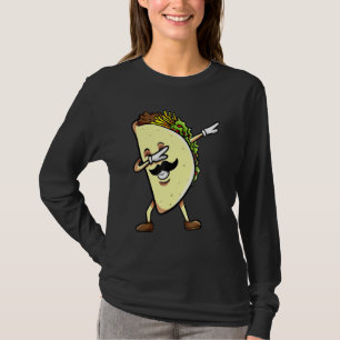 Cinco De Mayo Grappig Dabbing Taco Eten Mexicaanse T-shirt