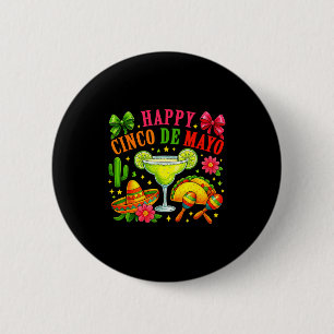 Cinco De Mayo Grappig Mexicaans Feest Cinco De Dri Ronde Button 5,7 Cm