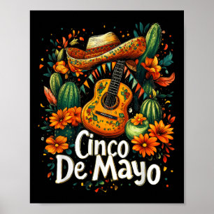 Cinco de Mayo - Grappig Mexicaans Poncho Fiesta fe Poster