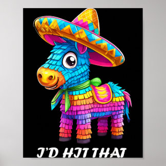 Cinco de mayo grappige ideeën sla dat pinata manne poster