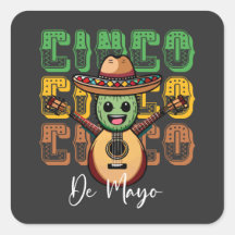 Cinco De Mayo Grappige Mexicaanse Cactus Gitaar s