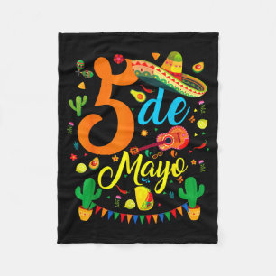 Cinco de mayo grappige Mexicaanse fiesta feest 5 d Fleece Deken
