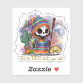 Cinco de Mayo Grim Reaper Sticker (Vel)