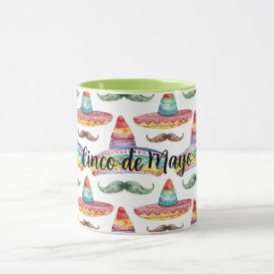 Cinco de Mayo Groen Bruine Snorren Mok