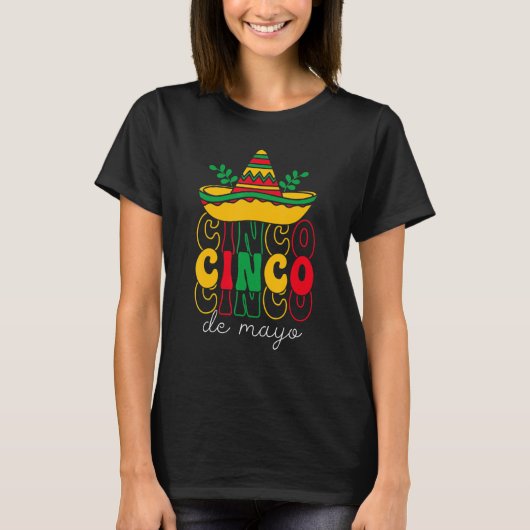 Cinco De Mayo Groovy Mexicaanse Fiesta 5 De Mayo S T-shirt (Voorkant)
