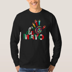 Cinco De Mayo Handdruk Mexicaans Pet 2 T-shirt