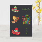 Cinco de Mayo Holiday Mexicaanse Petten Kaart (Gele Bloem)