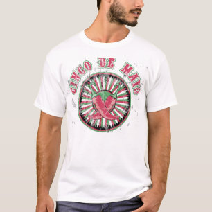 Cinco de Mayo in distress met pepers en strepen T-shirt