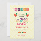 Cinco De Mayo Invitation flyer Kaart (Voorkant)