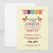 Cinco De Mayo Invitation flyer Kaart (Voorkant / Achterkant)
