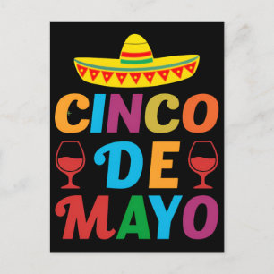 cinco-de-mayo-is-mexicaanse-feestdag-t-shirt-ontwe briefkaart