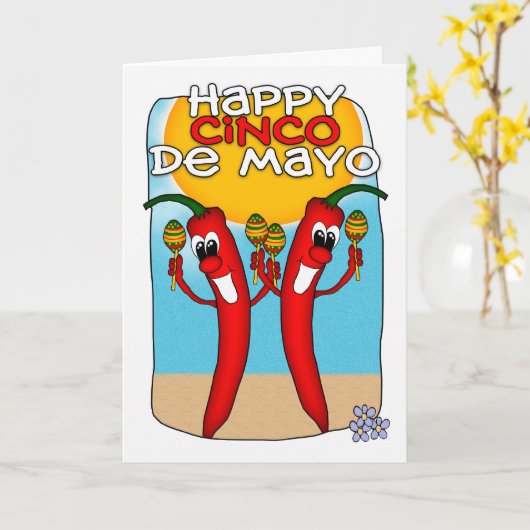 Cinco DE Mayo Kaart (Gele Bloem)