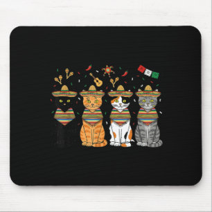Cinco De Mayo Katten Grappige Sombrero Mexicaans F Muismat