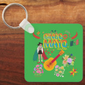 Cinco De Mayo kelly green Sleutelhanger (Voorkant)