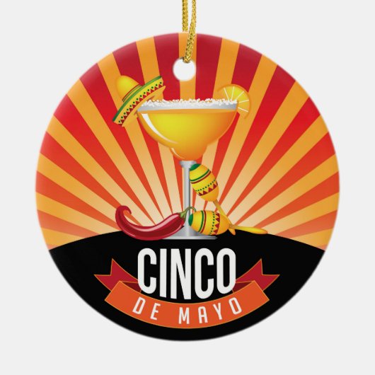 Cinco de Mayo Keramisch Ornament (Voorkant)