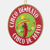 Cinco de Mayo Keramisch Ornament (Links)