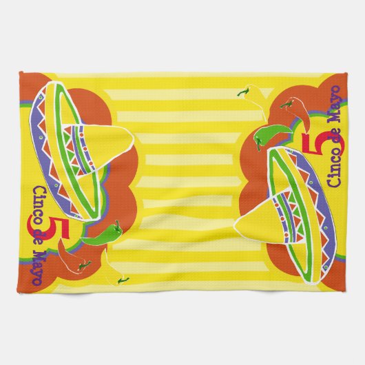 Cinco de Mayo Kitchen Towel Theedoek (Horizontaal)