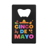 Cinco De Mayo Kredietkaart Flessenopener (Voorkant)