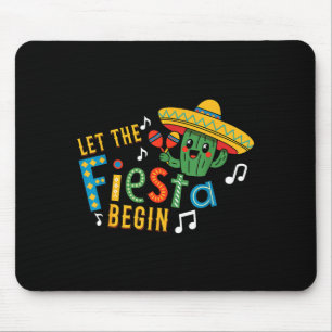 Cinco de mayo laat het feest beginnen grappige mex muismat