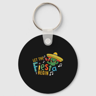Cinco de mayo laat het feest beginnen grappige mex sleutelhanger