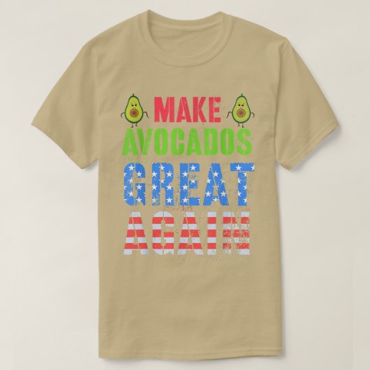 Cinco de Mayo MAKE AVOCADO GREAT AGAIN Squad Ameri T-shirt (Design voorkant)