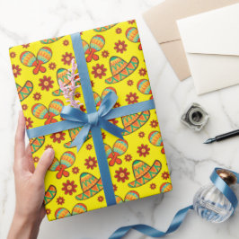 Cinco de Mayo Maracas' Sombreros Cadeaupapier