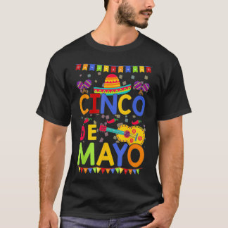  Cinco de Mayo Meico Guitar Funny T-shirt