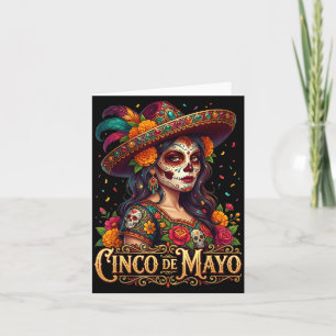 Cinco De Mayo Meisje Mexicaans Feest 5 De Mayo _4 Kaart