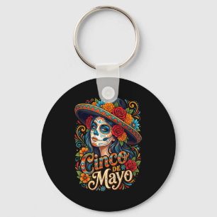 Cinco de mayo-meisjes vrouwen Mexicaans feest 5 me Sleutelhanger